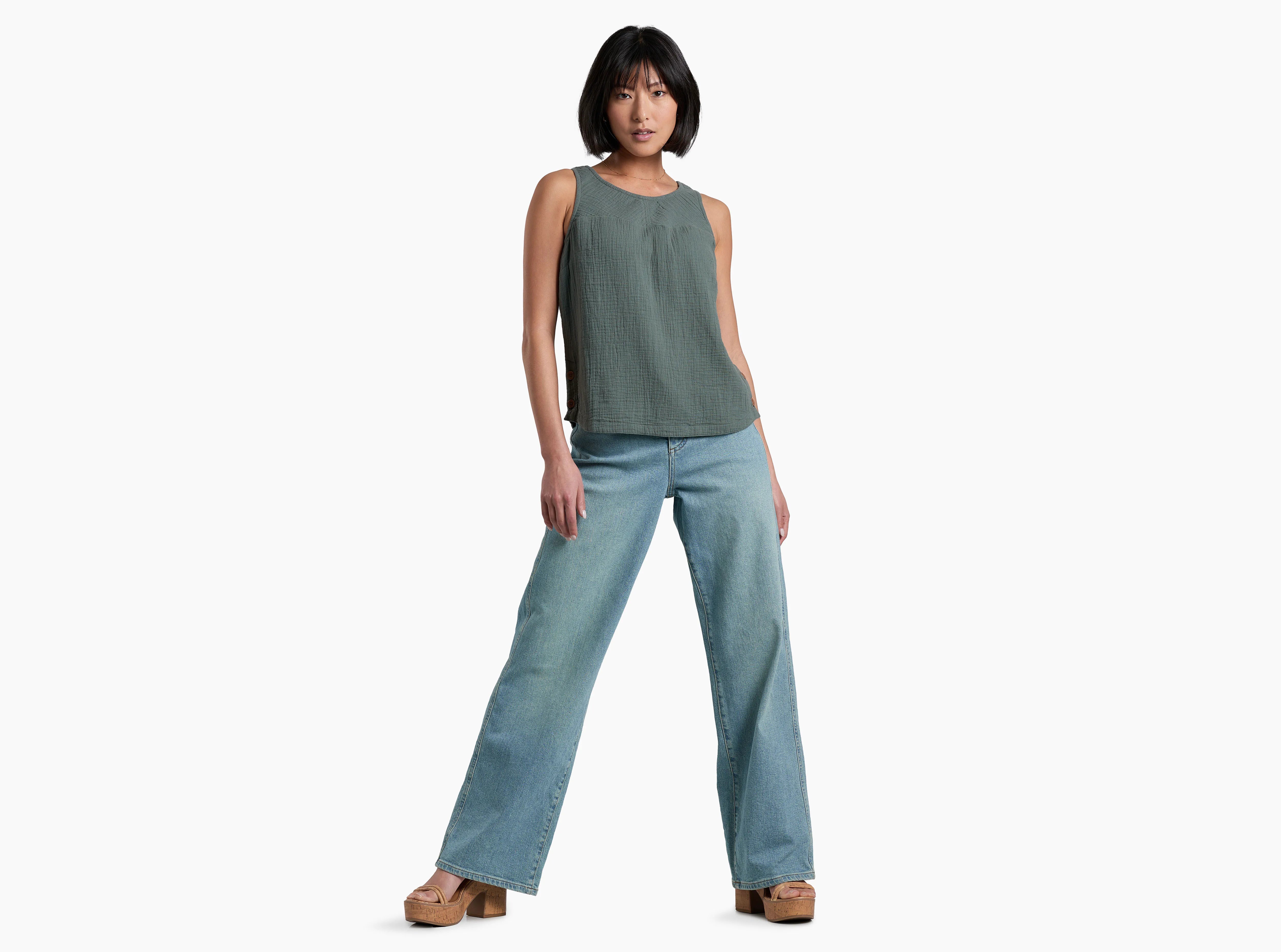 Kontour™ Rigid Wide-Leg Denim