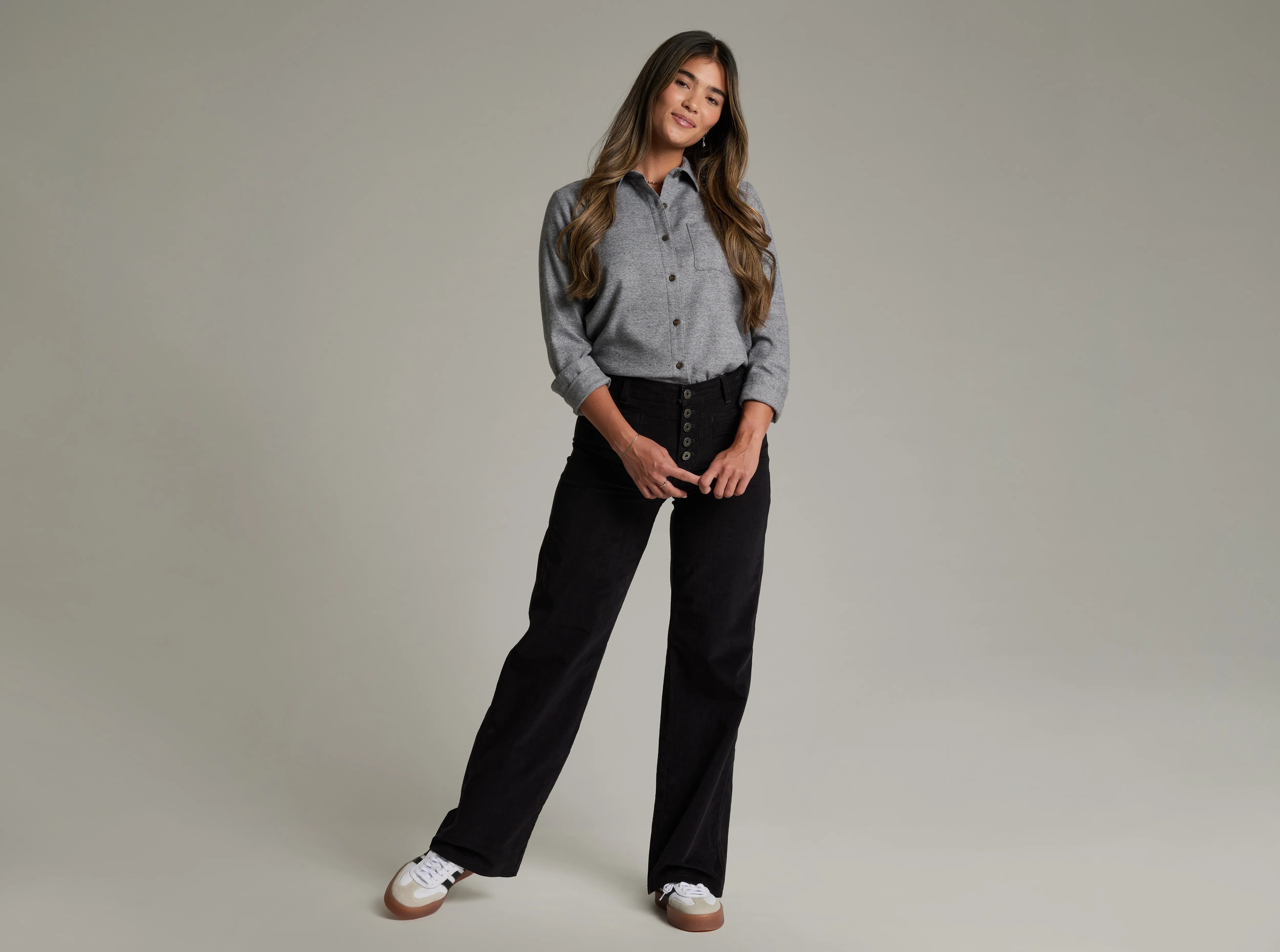 Lydia™ Wide-Leg Cord Pants
