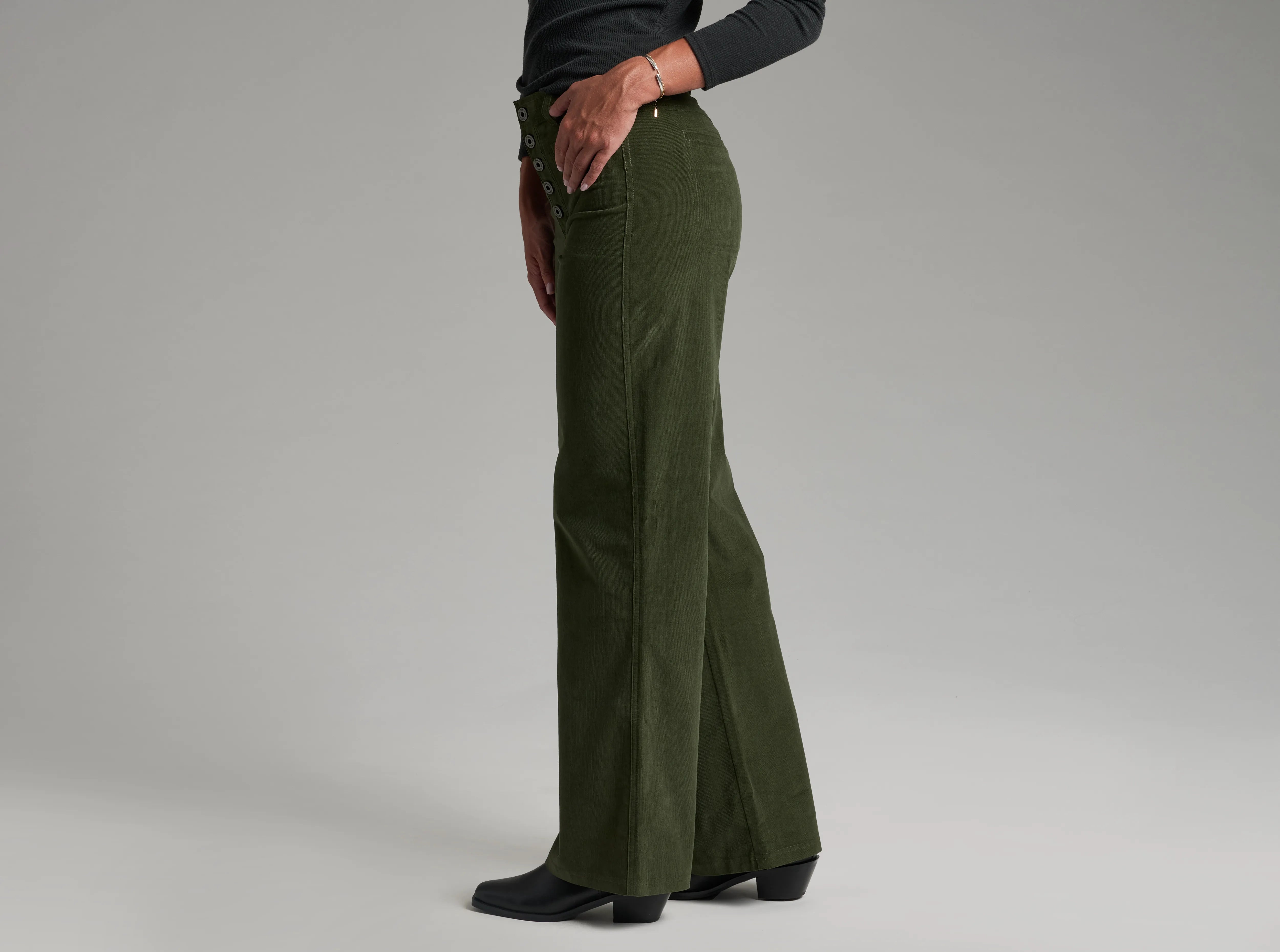 Lydia™ Wide-Leg Cord Pants